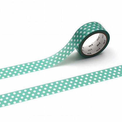Washi Tape Dot Emerald Green