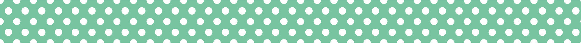 Washi Tape Dot Emerald Green