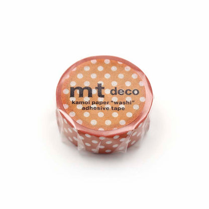Washi Tape Dot Deep Orange