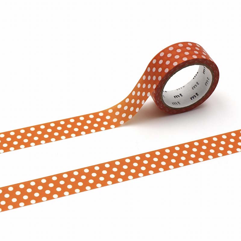 Washi Tape Dot Deep Orange