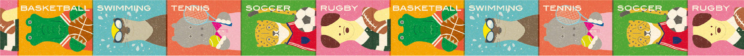 Washi Tape Animal x Sports