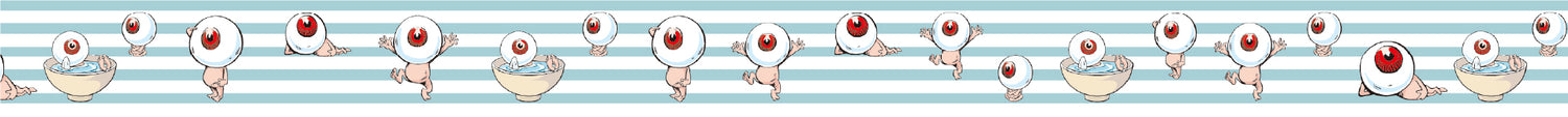 Washi Tape GeGeGe no Kitaro Eyeball Stripe