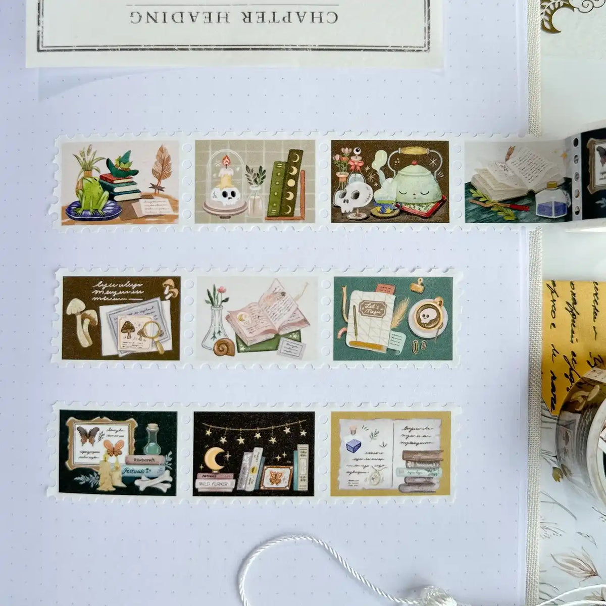 Washi Tape Magic Reading Stamps