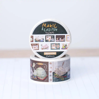 Washi Tape Magic Reading Stamps
