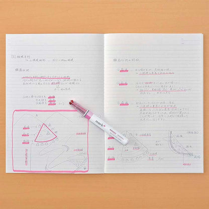 Subrayador de Doble Punta Mark+ 2 Tone Pink