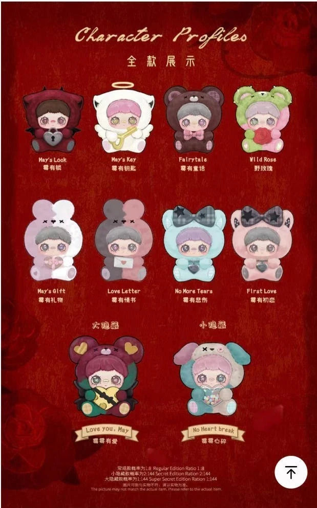 Blind Box Llavero MayMei May I Love You Series Plushie