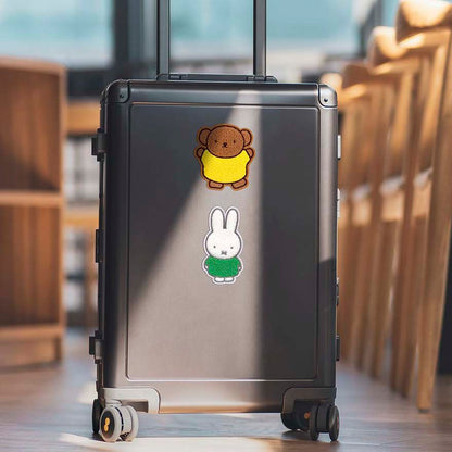 Sticker Miffy Fluffy White Green