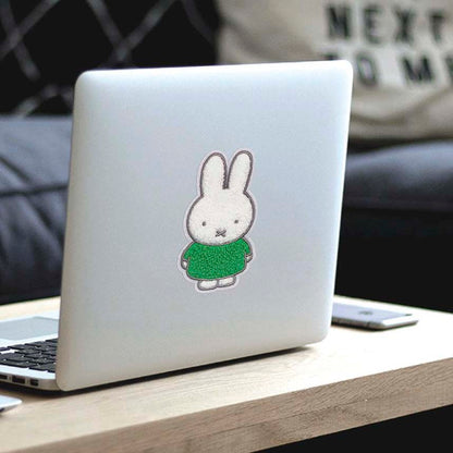 Sticker Miffy Fluffy White Green