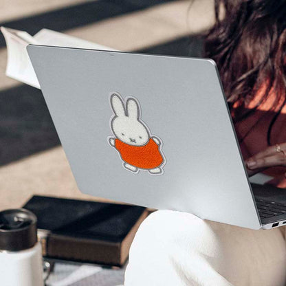 Sticker Miffy Fluffy White Orange