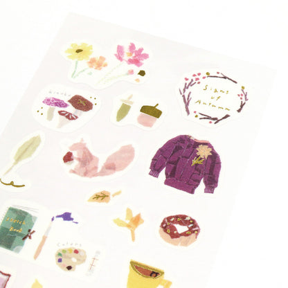 Stickers Miki Tamura Foil Autumn