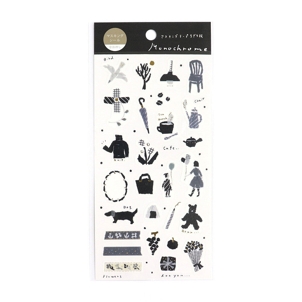 Stickers Miki Tamura Foil Monochrome
