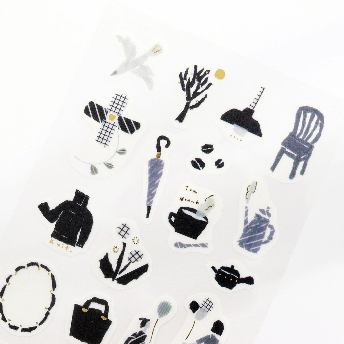 Stickers Miki Tamura Foil Monochrome