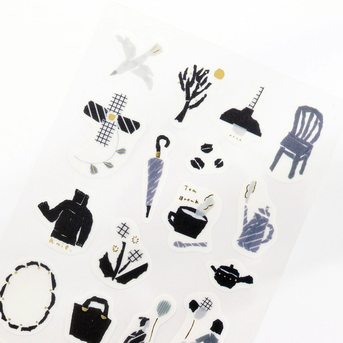 Stickers Miki Tamura Foil Monochrome