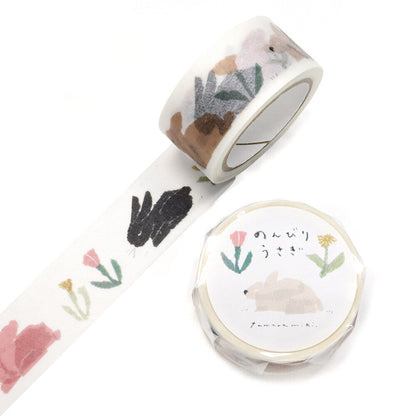 Washi Tape Miki Tamura Lazy Rabbit