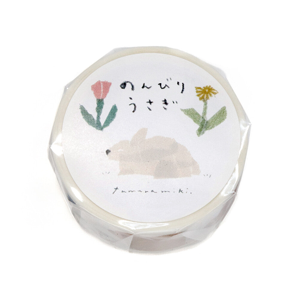 Washi Tape Miki Tamura Lazy Rabbit