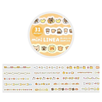 Stickers en Rollo Mini Linea Orange