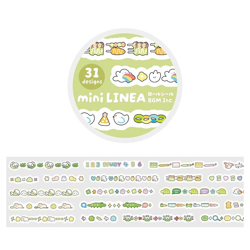 Stickers en Rollo Mini Linea Green