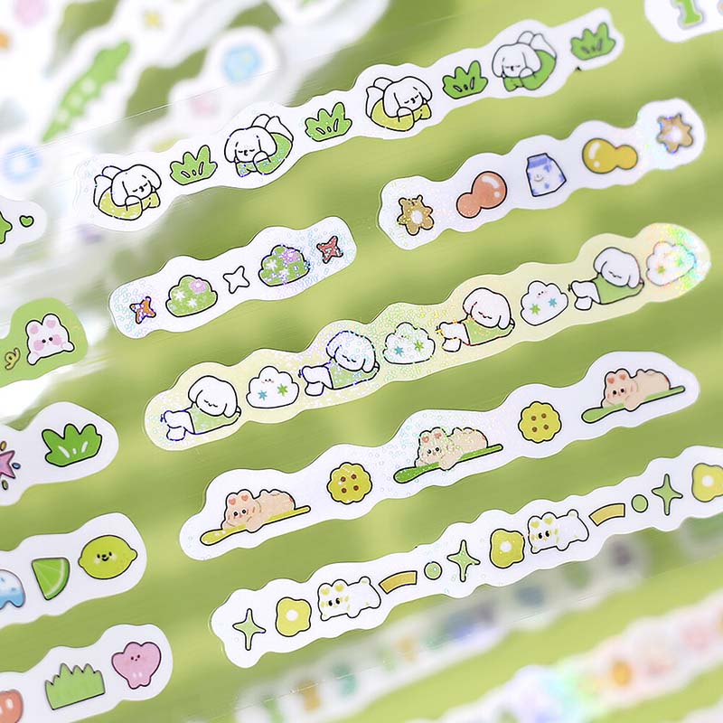 Stickers en Rollo Mini Linea Green