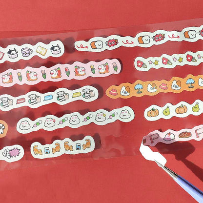 Stickers en Rollo Mini Linea Red