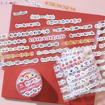Stickers en Rollo Mini Linea Red