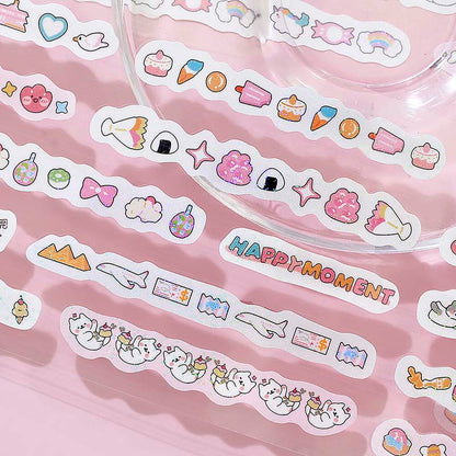 Stickers en Rollo Mini Linea Rose Pink