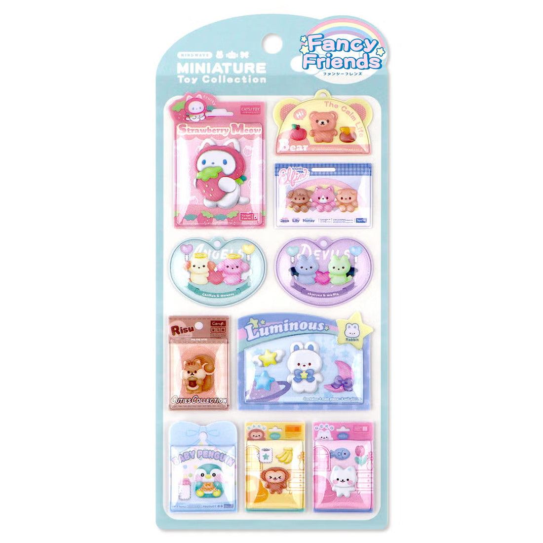 Stickers Miniature Toy Collection Fancy Friends
