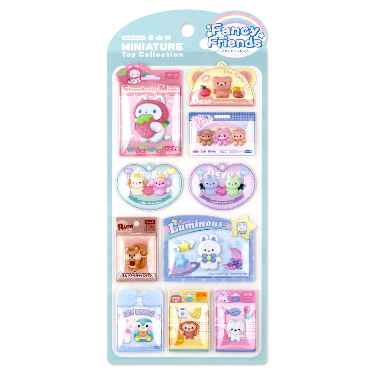 Stickers Miniature Toy Collection Fancy Friends