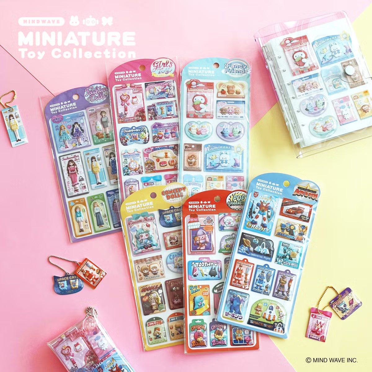 Stickers Miniature Toy Collection Fancy Friends