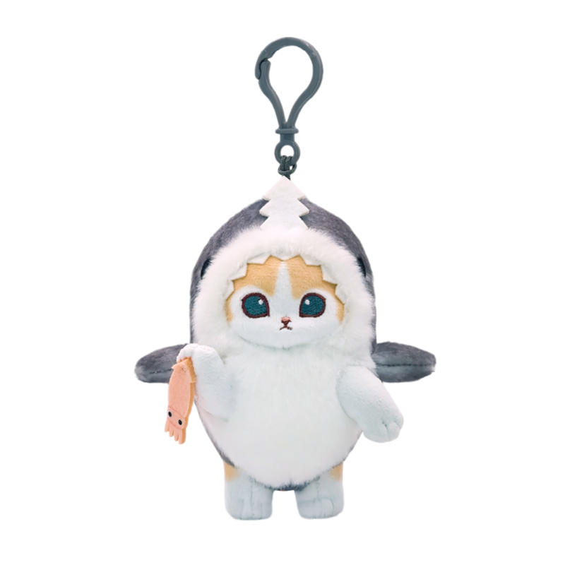 Llavero Peluche Mofusand Cream Cat Shark Costume 13 cm