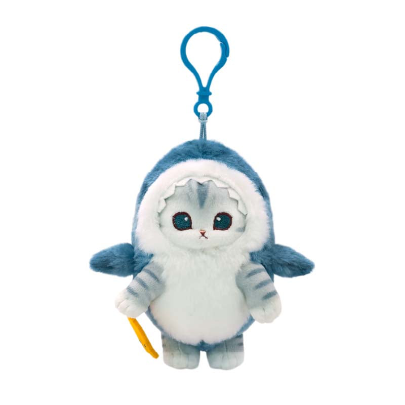 Llavero Peluche Mofusand Mackerel Cat Shark Costume 13 cm