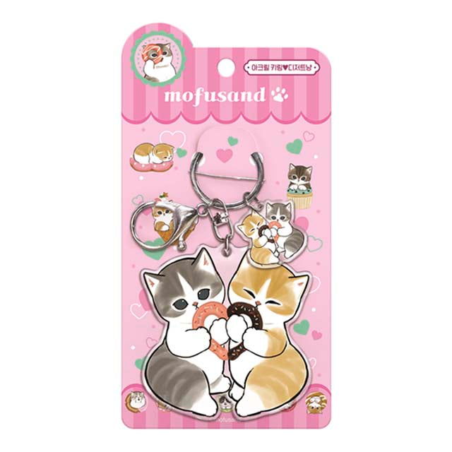 Llavero Mofusand Acrylic Keyring Dessert Cat