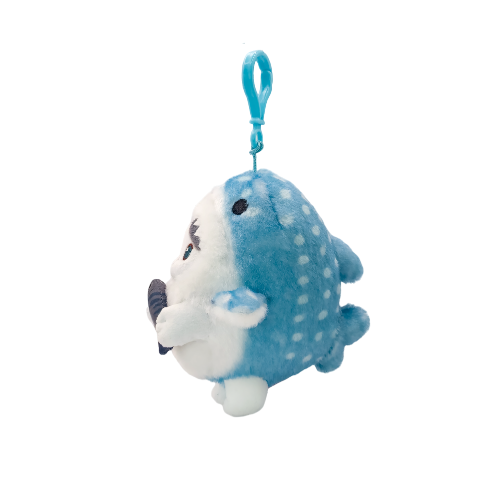 Llavero Peluche Mofusand Blue Bay Cat Shark Costume 13 cm