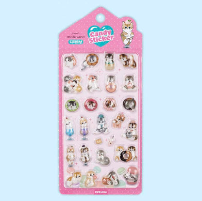 Stickers Mofusand 3D Candy Dessert Cat