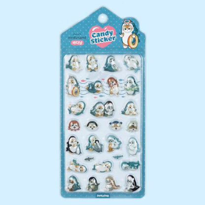Stickers Mofusand 3D Candy Shark Cat