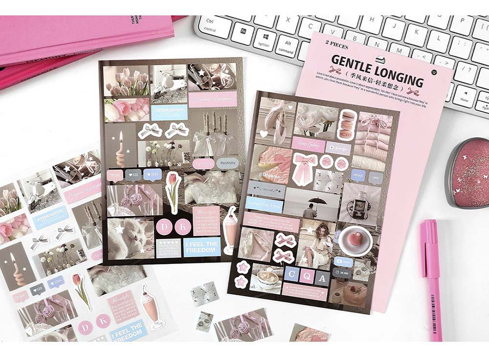 Stickers Monsoon Letter Gentle Longing