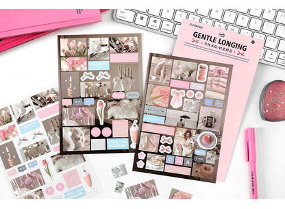 Stickers Monsoon Letter Gentle Longing