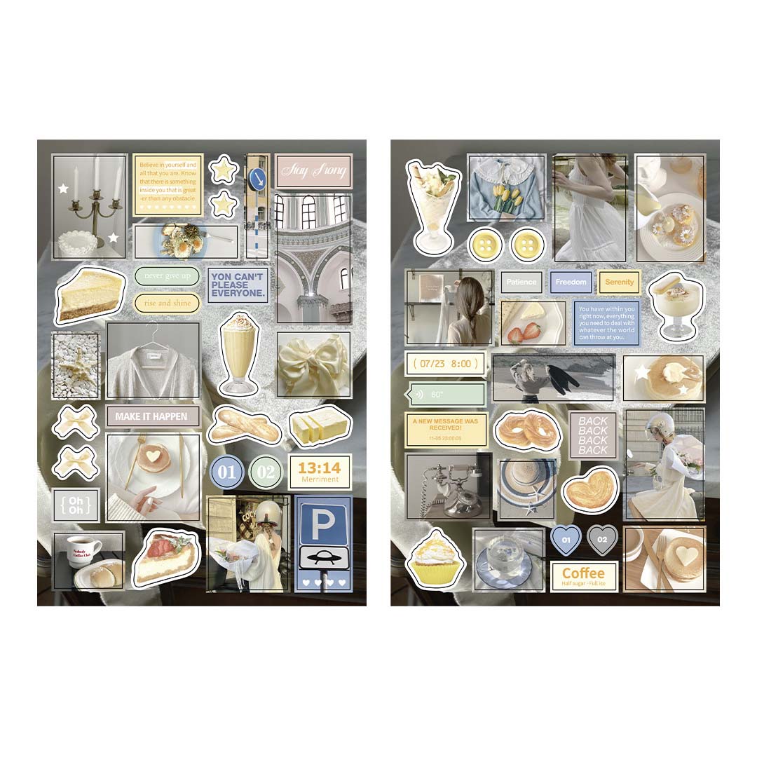Stickers Monsoon Letter Tender And Intense
