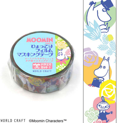 Cloth Tape Moomin Flower Clear