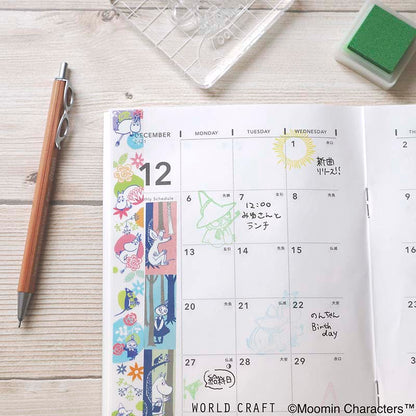 Cloth Tape Moomin Flower Clear