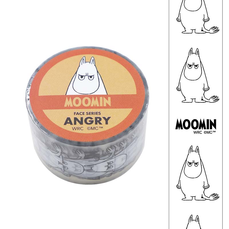 Clear Tape Moomin Face Series Angry
