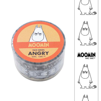 Clear Tape Moomin Face Series Angry