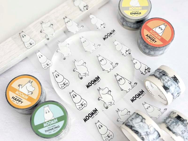 Clear Tape Moomin Face Series Angry