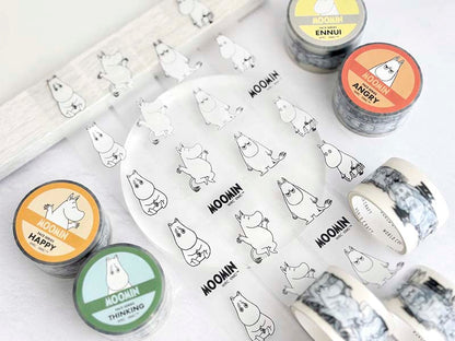 Clear Tape Moomin Face Series Thinking