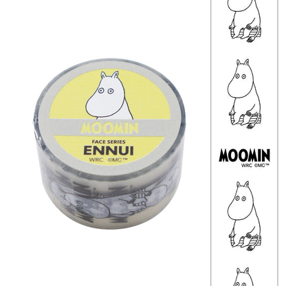 Clear Tape Moomin Face Series Ennui