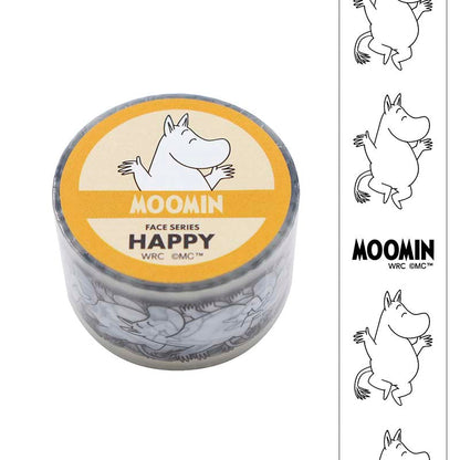 Clear Tape Moomin Face Series Happy