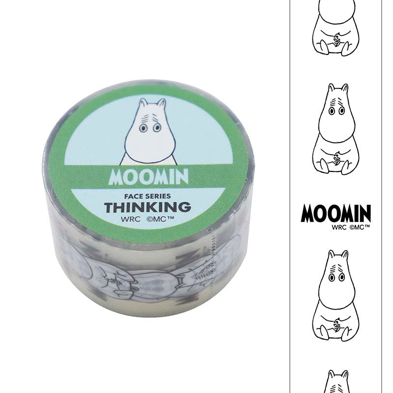Clear Tape Moomin Face Series Thinking
