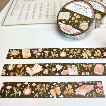Washi Tape Moonlight Reading