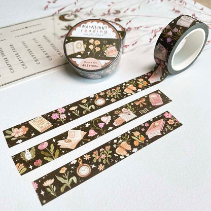 Washi Tape Moonlight Reading
