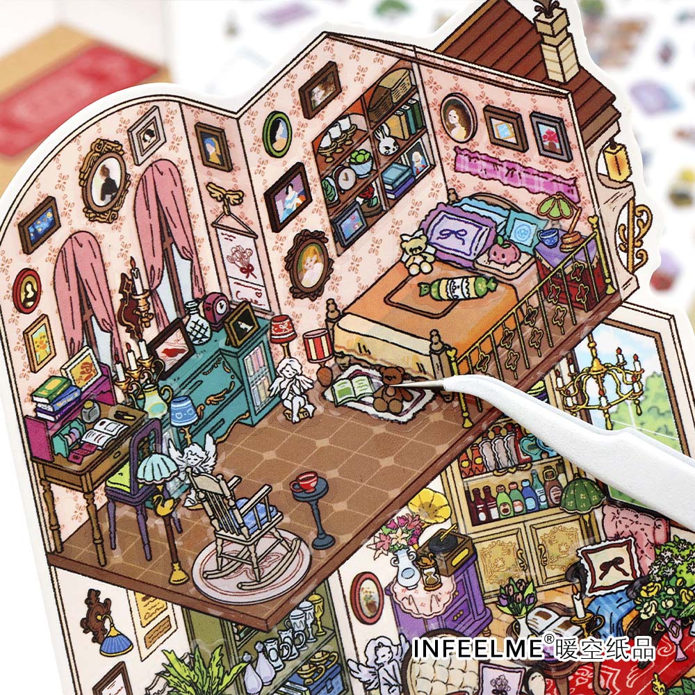 Stickers Escenario 3D My Little Room V11 Nature Drawroom