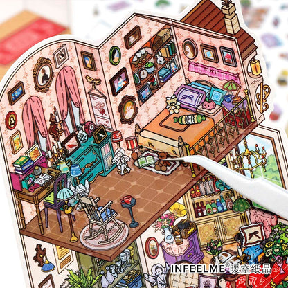 Stickers Escenario 3D My Little Room V11 Nature Drawroom